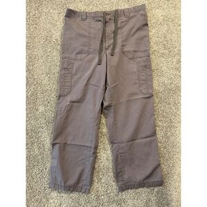 Carhartt Mens XL Gray Cotton Blend Work Utility Outdoor Cargo Cropped Pants